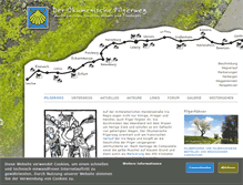 Tablet Screenshot of oekumenischer-pilgerweg.de